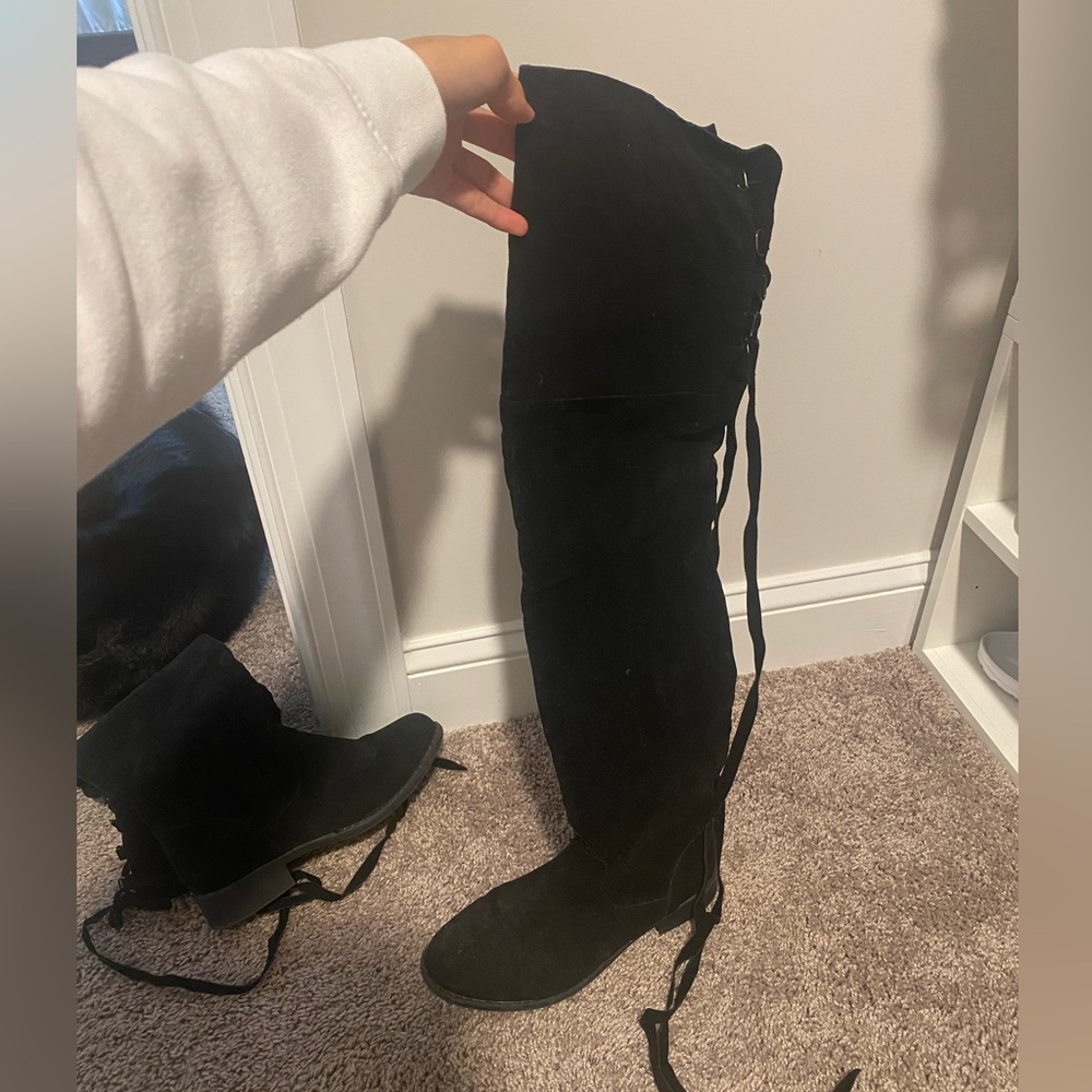 Black Over The Knee Boots